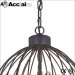 American Birdcage Crystal Lighting Asian black lamp rust lighting Crystal candle lights Wrought iron chandelier