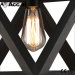 Black wrought iron chandelier Cafe Lighting American home lights Restaurant lights