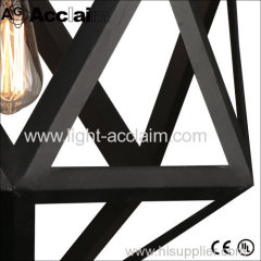 Black wrought iron chandelier Cafe Lighting American home lights Restaurant lights