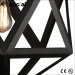 Black wrought iron chandelier Cafe Lighting American home lights Restaurant lights