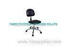 Conductive ESD PU Leather Cleanroom Chairs Black Steel Plating Flexible