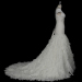 ALBIZIA high quality Pleated Ruffles Beading Organza Chiffon Mermaid Wedding Dresses