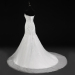 ALBIZIA Simple Ivory Lace Tulle Applique Beads Long Mermaid Wedding Dresses