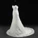 ALBIZIA Retro Ivory Lace Satin Applique Beads casual Mermaid Wedding Dresses