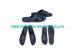 SPU ESD Slippers Clean Room Booties Unisex Dark Blue Textured Bottom