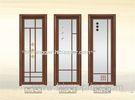 Double Tempered Interior Glass Door 6003 Aluminum Frame For Bathroom