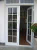 White Aluminium Glass Doors / Tempered Interior Glass Door With Hinge