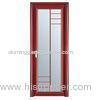 5 mm Toilet Glass Aluminium Doors / Clear Frosted Double Glass Doors