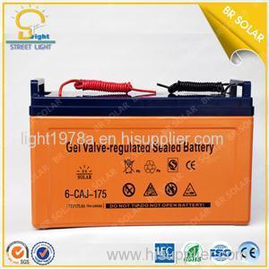 175Ah Gel rsolar street light battery battery charger