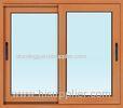 8 MM Double Aluminium Sliding Windows White Frame With Clear Tempered