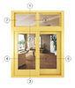 Fireproof Small Double Aluminium Sliding Windows With Thermal Insulating Glass