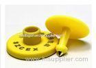 Goat Cow Poultry Ear HF RFID Tag 13.56MHz Animal RFID Cattle Tags Color Yellow