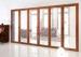 Internal Double Tempered Folding Glass Door 6063 Aluminum Powder Coating