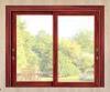 Rose Wood Glass Horizontal Slider Window / Double Kitchen Sliding Window