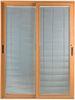 Wood Interior Bathroom Window Louvers Waterproof With Plastic Shutters