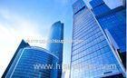 Structural Curved Glass Curtain Wall Tightness Powder Coating ISO9001 / CE