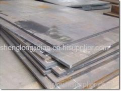 Hardfacing wear resistant steel plate