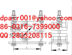 high-handed JGP-3 rigidity three core cable clamp