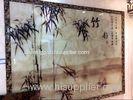 Landscape Painting Rippled Decorative Glass Panels Simple For Meeting Room
