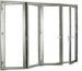 Household Accordion Glass Windows / Aluminium Bi Fold Windows Soundproof
