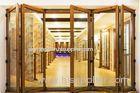 Office Tempered Folding Glass Windows White Double Waterproof ISO9001 / CE