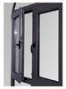 Clear Glass Replacing Double Aluminium Casement Windows Dark Gray ISO 9001 / CE