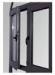 Clear Glass Replacing Double Aluminium Casement Windows Dark Gray ISO 9001 / CE