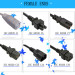 Europe VDE 2 pin plug ac power cord supplier