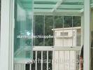 Double Bi Fold Glass Windows / Frameless Folding Windows 6003 Aluminum