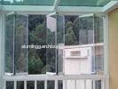 1.6mm Frameless Folding Glass Windows Energy Saving With Tempered Glass