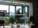 Bedroom Energy Efficient Folding Glass Windows Silver Replacement Finish Surface
