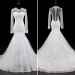 ALBIZIA Sexy Ivory Scoop Tulle Lace Applique Mermaid wholesale Wedding Dresses