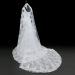 ALBIZIA Pleated White Lace Applique Beads Detachable Train Mermaid Wedding Dresses