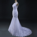 ALBIZIA Sexy White Sheer Skirt Lace Beading allure Mermaid Wedding Dresses