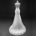 ALBIZIA Sexy White Sheer Skirt Lace Beading allure Mermaid Wedding Dresses