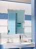 Rectangular Illuminated Bathroom Wall Mirrors Framed Irregular Edges