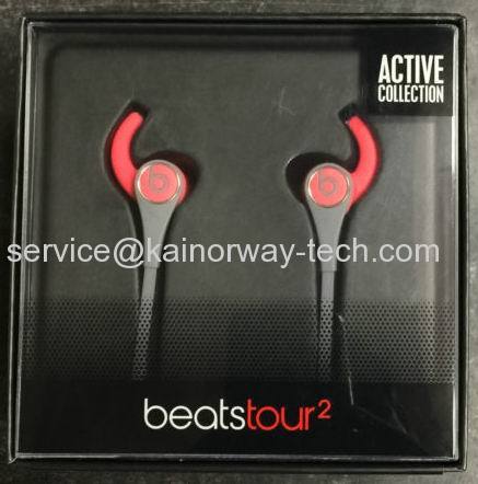 Beats Tour2 Active Collection In-Ear Headphone Earbuds With Mic Siren Red