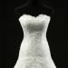 ALBIZIA Matching Ivory Lace Tulle Beads Slim A-Line modest Long Wedding Dresses