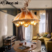 American droplight UFO line chandelier industrial style lighting Fabric pendant lamp Round ball lighting