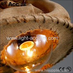 American droplight UFO line chandelier industrial style lighting Fabric pendant lamp Round ball lighting
