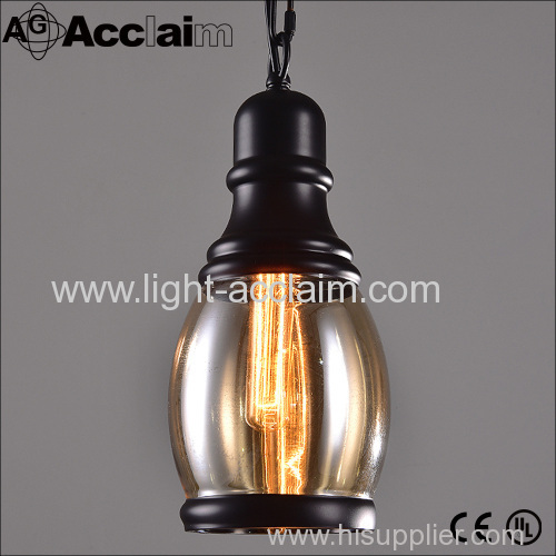 2016 hot sale American retro lamps The corridor lights Dining-room lamp black glass droplight