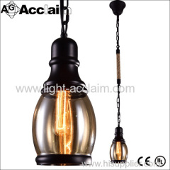 2016 hot sale American retro lamps The corridor lights Dining-room lamp black glass droplight