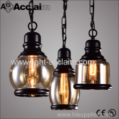 2016 hot sale American retro lamps The corridor lights Dining-room lamp black glass droplight