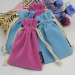 colorful velvet jewelry pouch with customized size