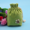 color velvet drawstring bag for jewelry packing