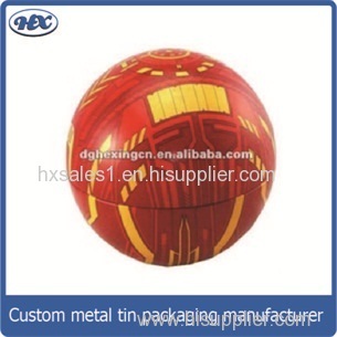 Ball shape candy tin box/chocolate tin