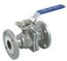 2PC FLANGED BALL VALVES WITH MOUNTING PAD AND LOCKING HANDLE.