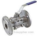 3PC FLANGED BALL VALVES WITH LOCKING HANDLE.