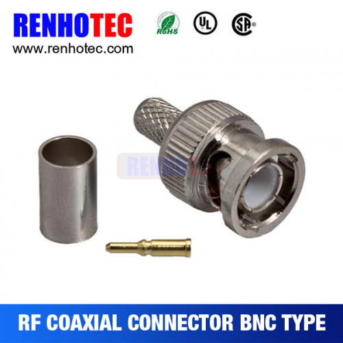 Waterproof Straight BNC Male Connector With Gold Pin