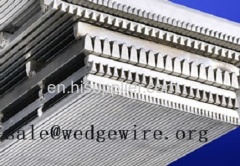 Bare wedge wire screen